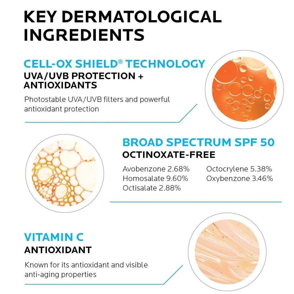 商品La Roche Posay|La Roche-Posay Anthelios AOX Daily Antioxidant Serum with Sunscreen SPF 50,价格¥368,第5张图片详细描述