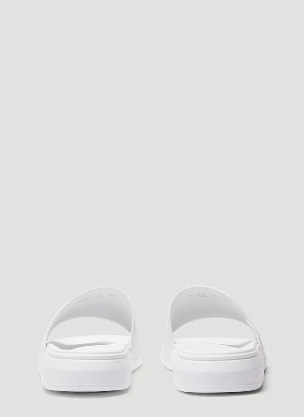 商品Alexander McQueen|Slider Logo Sandals in White,价格¥758,第4张图片详细描述