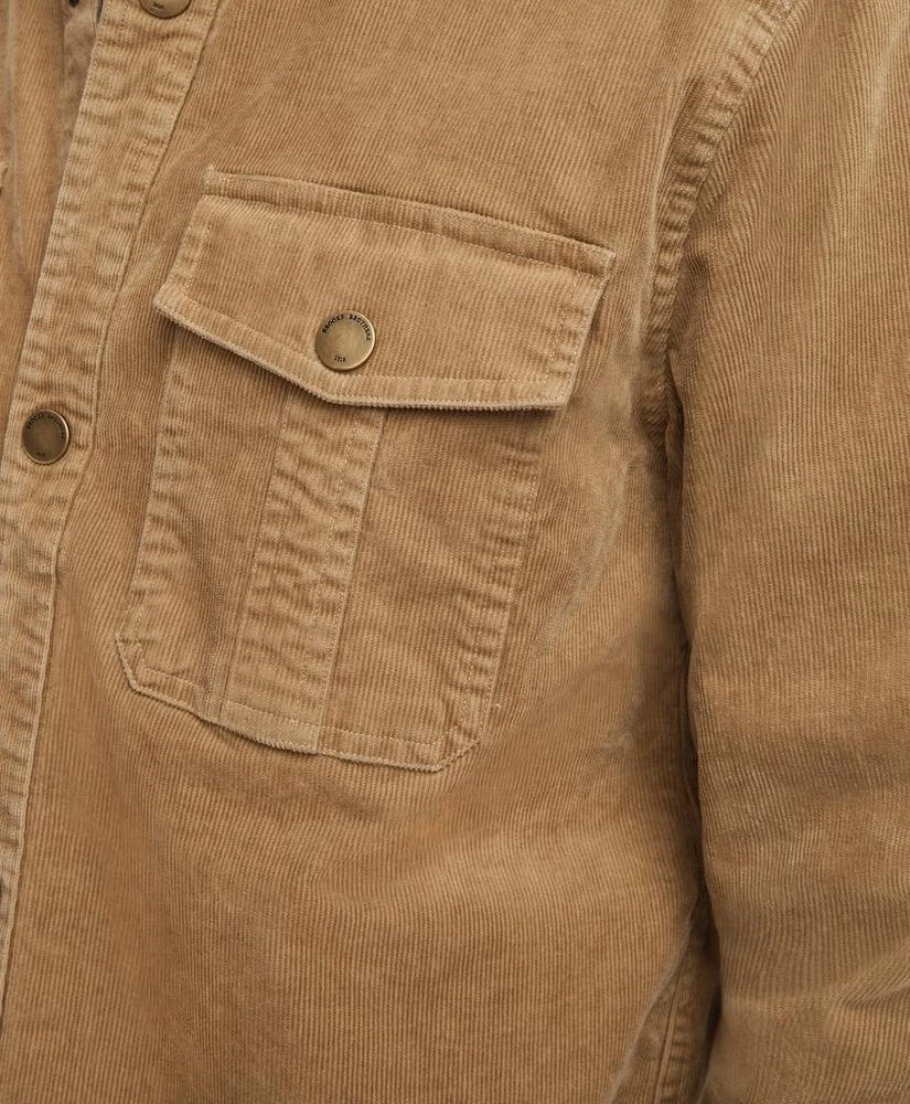 商品Brooks Brothers|Medium Wale Corduroy Shirt Jacket,价格¥413,第4张图片详细描述