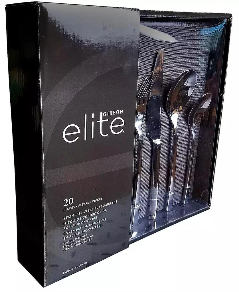 商品Gibson Elite|Sparland 20 Piece Flatware Set,价格¥1125,第3张图片详细描述