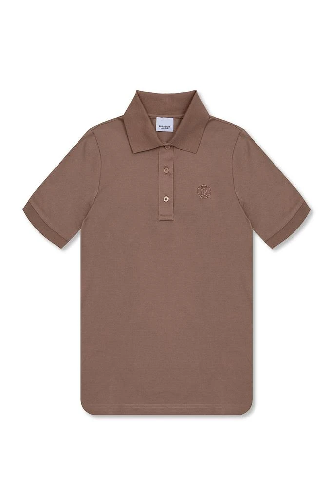 商品Burberry|Burberry Logo-Embroidered Short-Sleeved Polo Shirt,价格¥3065,第1张图片