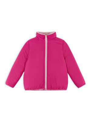Little Girl's Reversible Fleece Jacket商品第3张图片规格展示