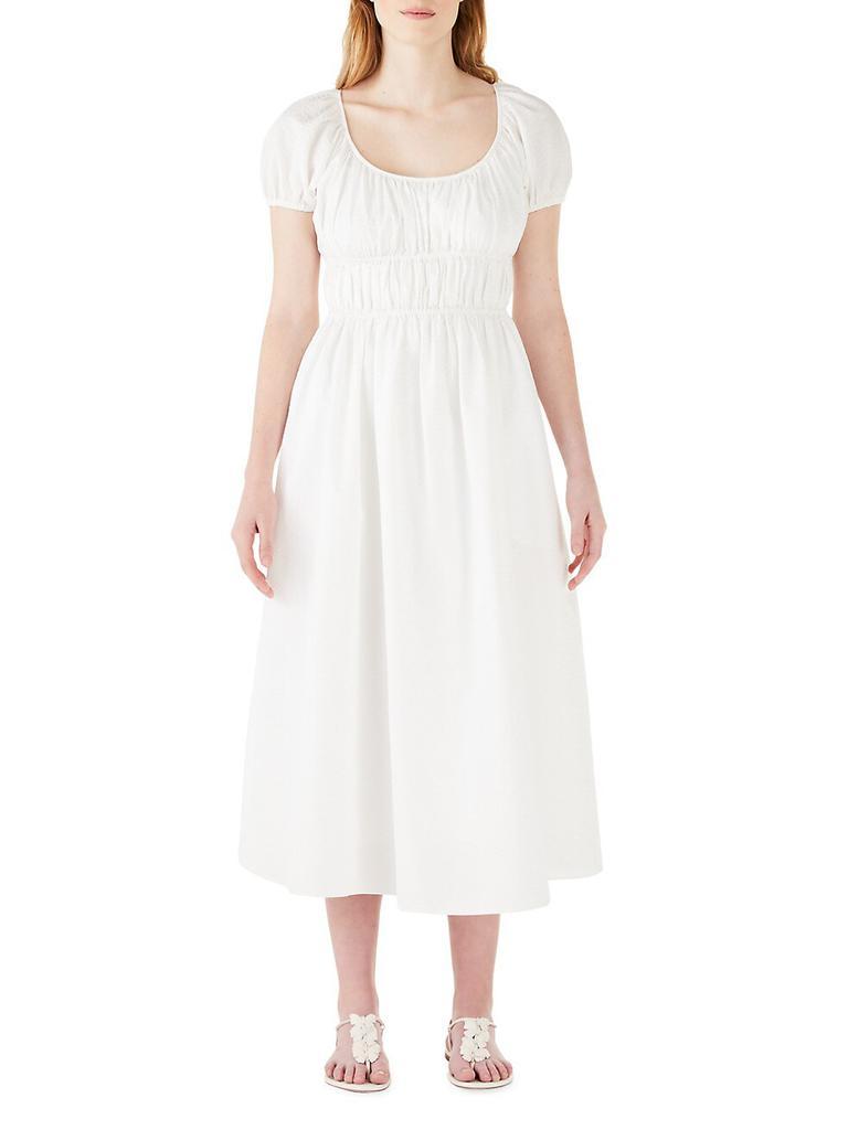 商品Kate Spade|Elasticized Seersucker Midi-Dress,价格¥1084,第4张图片详细描述