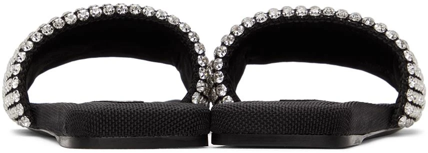 商品Alexander Wang|Black Crystal Anya Slides,价格¥2964,第4张图片详细描述