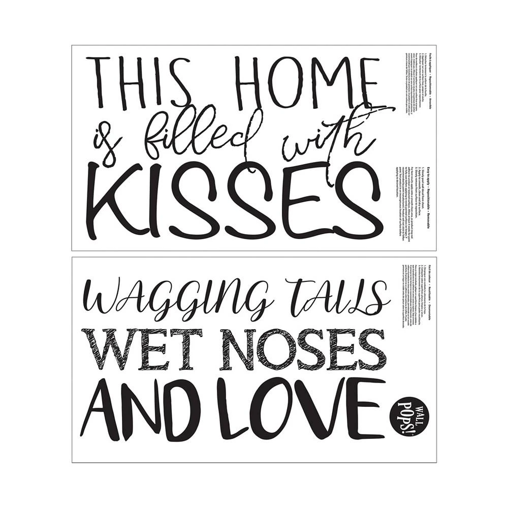 商品Brewster Home Fashions|Wagging Tails And Wet Noses Wall Quote,价格¥231,第2张图片详细描述