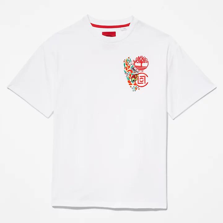 CLOT x Timberland® Short-sleeved T-Shirt in White商品第8张图片规格展示