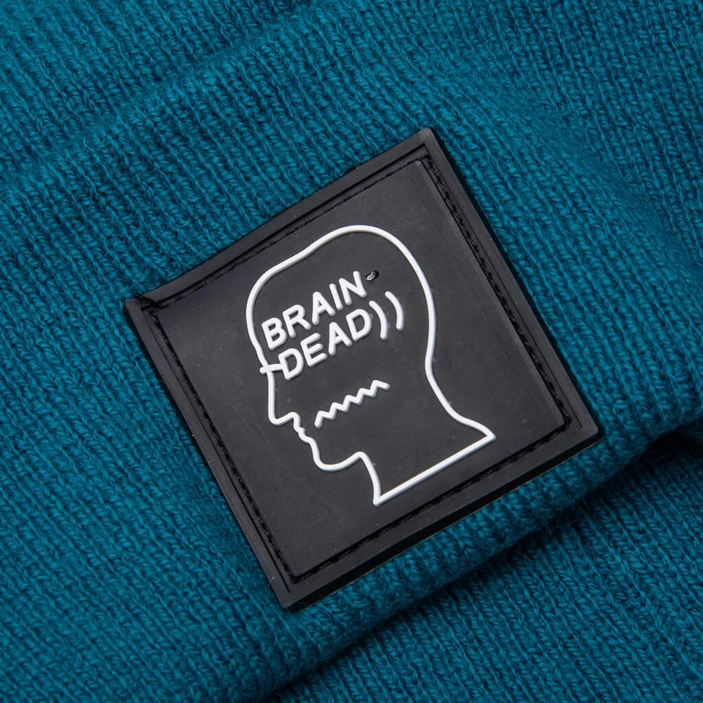 商品Brain Dead|Logo Head Wool Beanie - Mallard Green,价格¥289,第3张图片详细描述