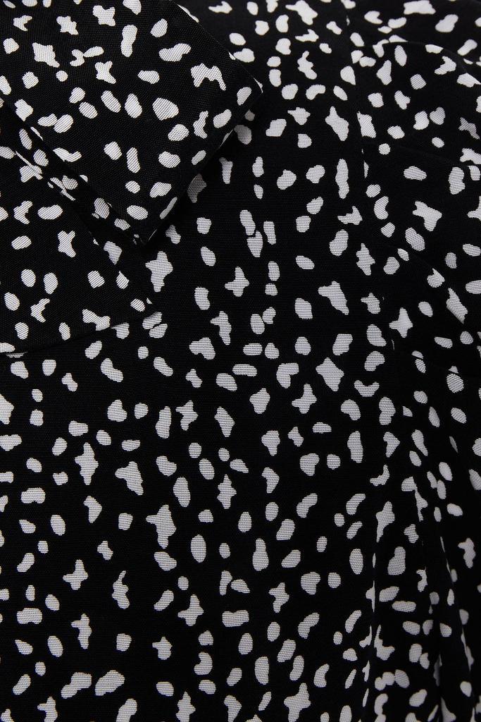 商品Maje|Tie-neck printed crepe de chine blouse,价格¥980,第4张图片详细描述