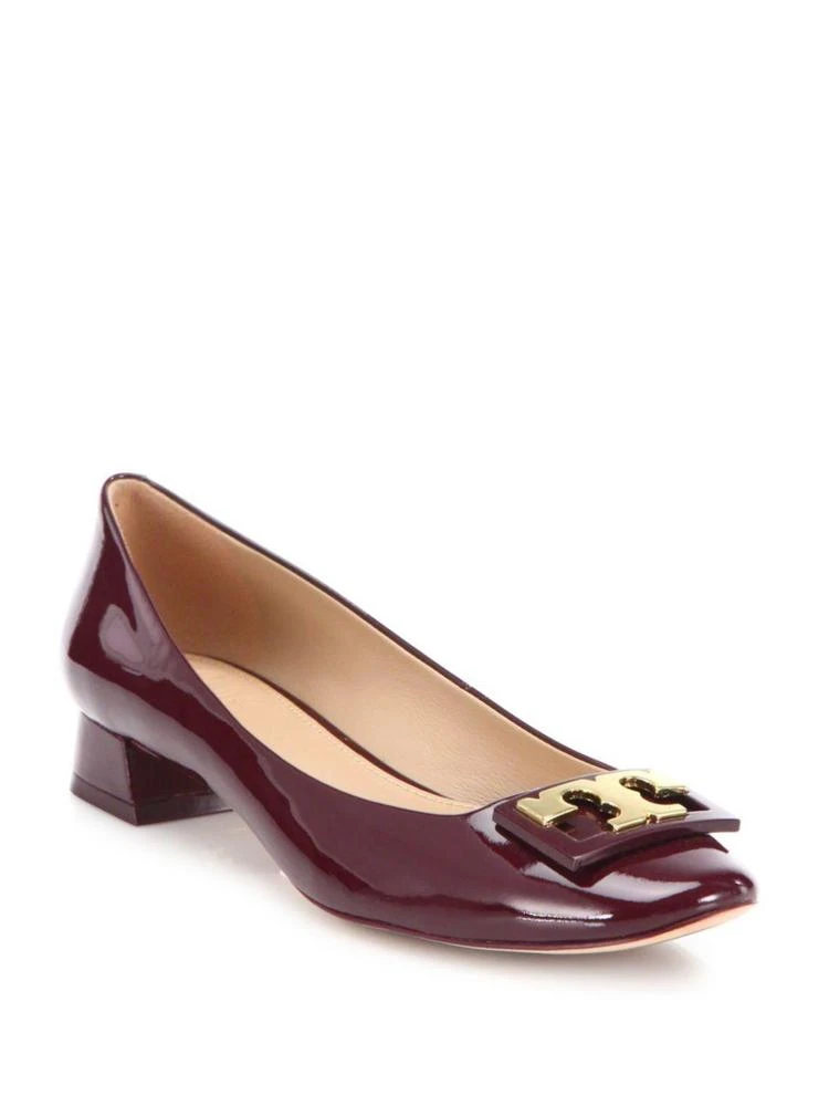 商品Tory Burch|Gigi Patent Leather Block Heel Pumps,价格¥835,第1张图片