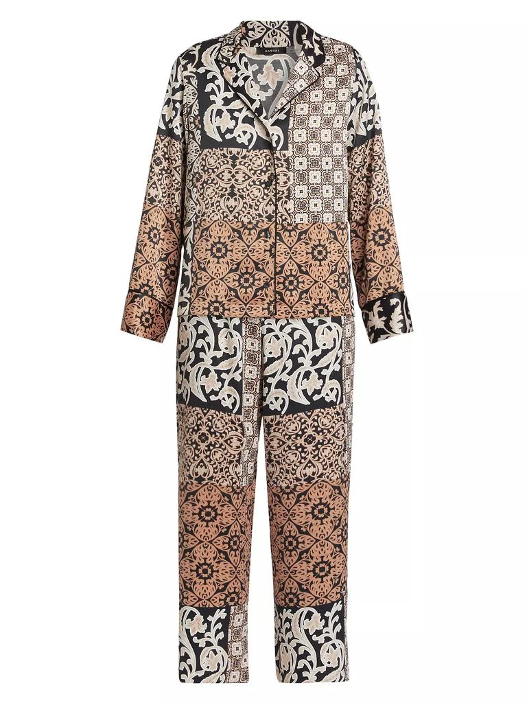 商品Natori|Tapestry Patchwork​ 2-Piece Pajama Set,价格¥661,第1张图片