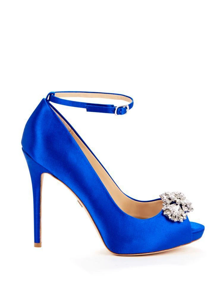 商品Badgley Mischka|Dallas Stiletto Heel Ankle-Strap Pumps,价格¥671,第5张图片详细描述