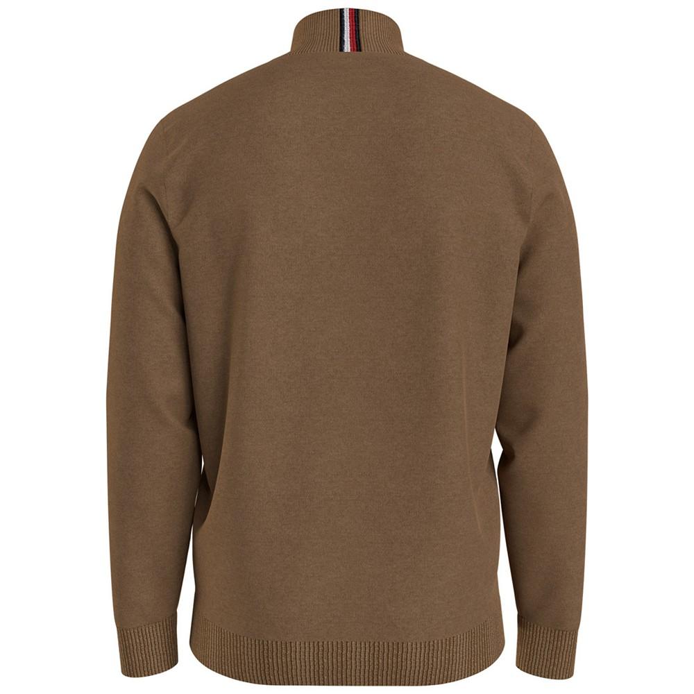 Men's Colorblocked Stripe Full-Zip Sweater商品第2张图片规格展示