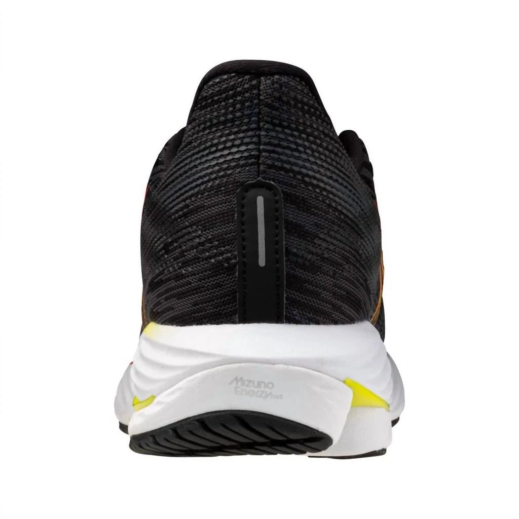 商品Mizuno|Women's Wave Rider 28 Sneakers In Black/evening Primrose,价格¥691,第3张图片详细描述