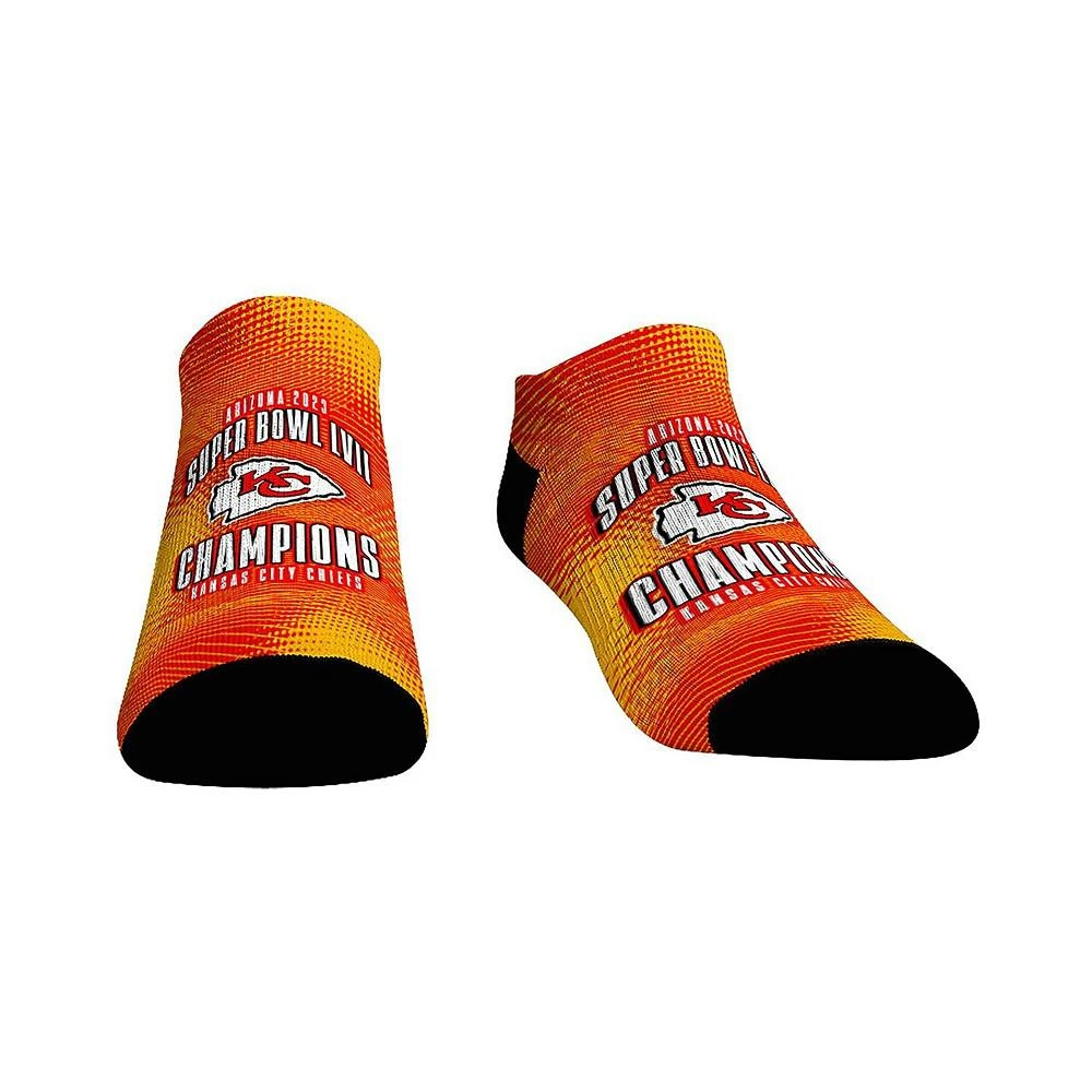 商品Rock 'Em|Youth Boys and Girls Socks Kansas City Chiefs Super Bowl LVII Champions Low Cut Socks,价格¥134,第1张图片