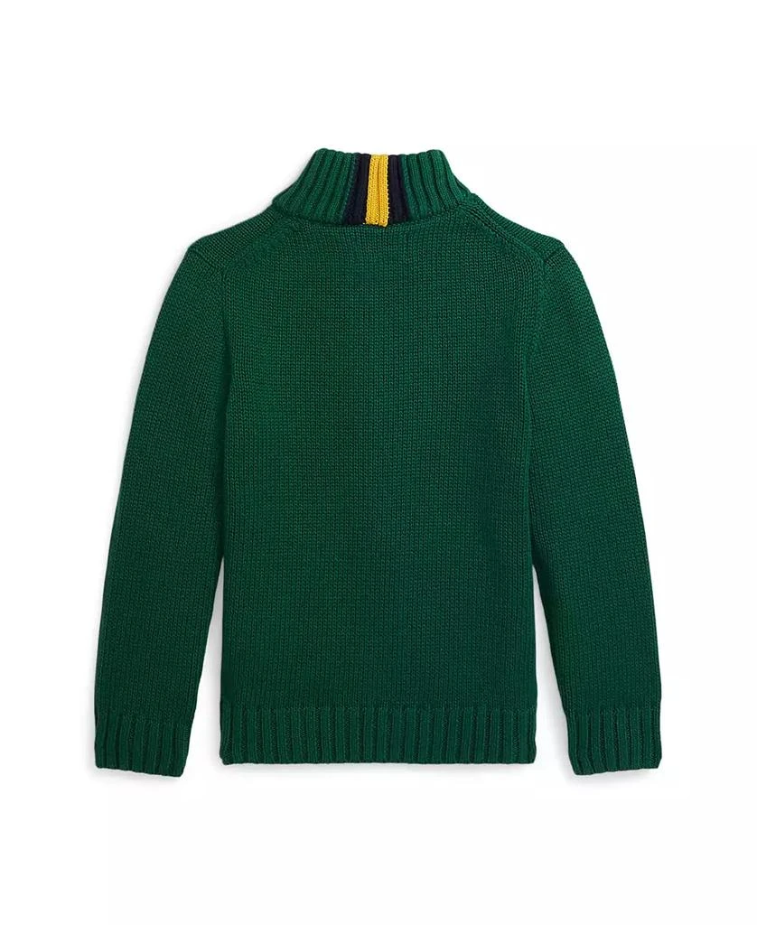 商品Ralph Lauren|Toddler and Little Boys Cotton Full-Zip Sweater,价格¥424,第2张图片详细描述