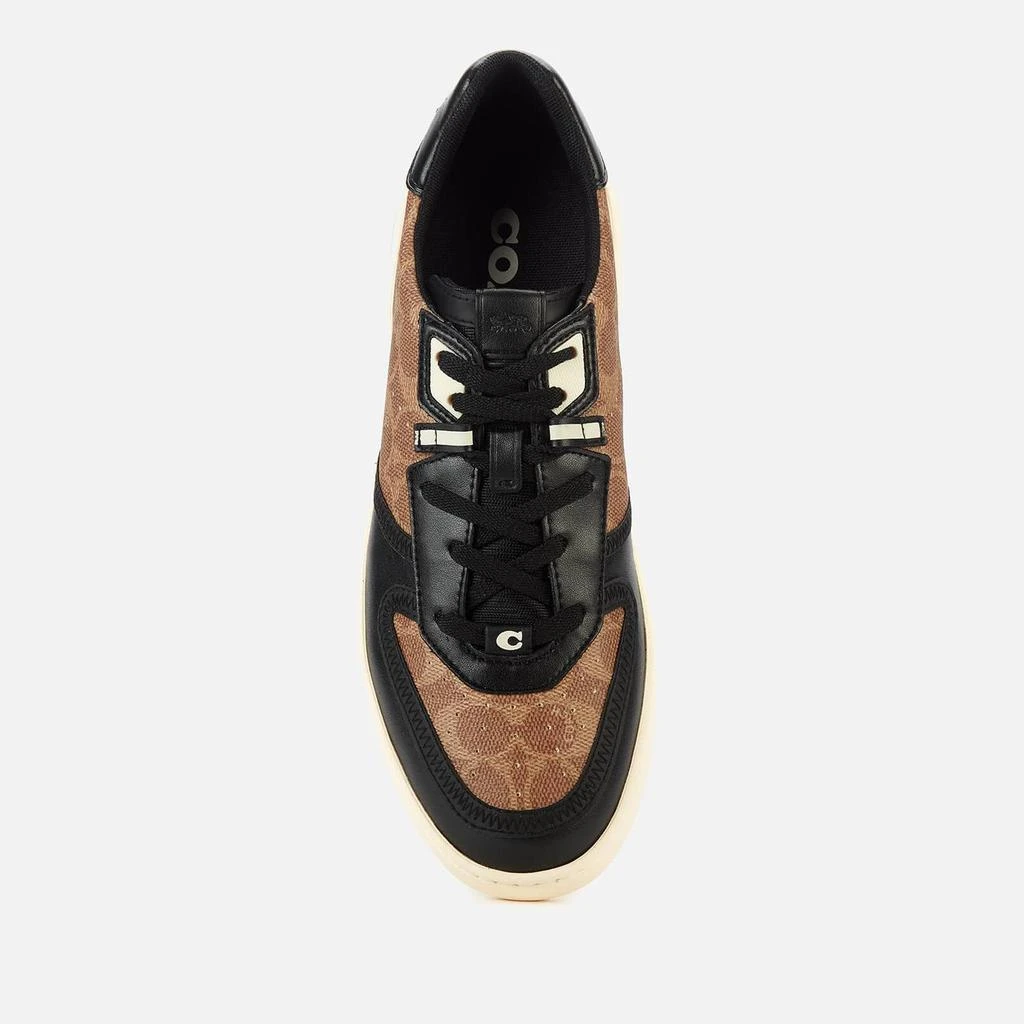 商品Coach|COACH MEN'S CITYSOLE SIGNATURE COURT TRAINERS - TAN/BLACK,价格¥1286,第3张图片详细描述