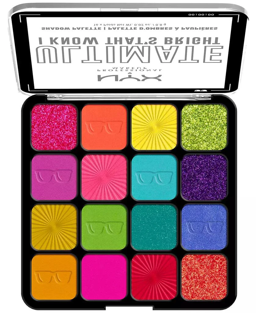 商品NYX Professional Makeup|Ultimate Shadow Palette - I Know That's Bright,价格¥149,第1张图片