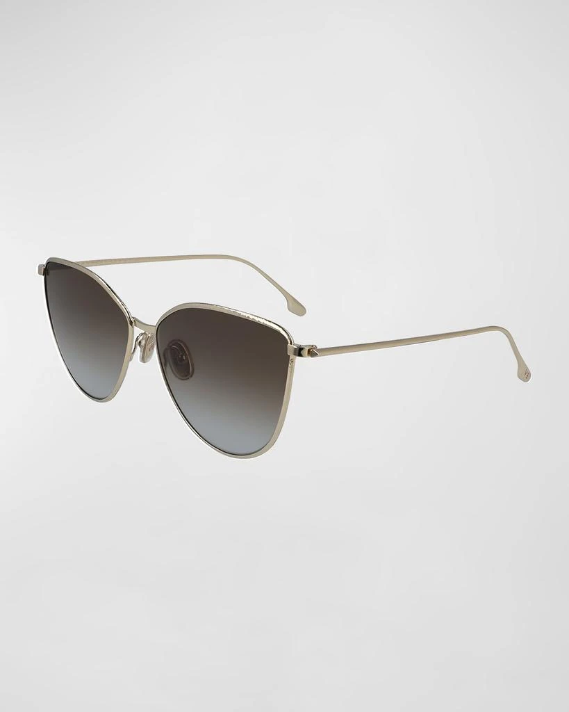 商品Victoria Beckham|Hammered Metal Cat-Eye Sunglasses,价格¥3020,第1张图片