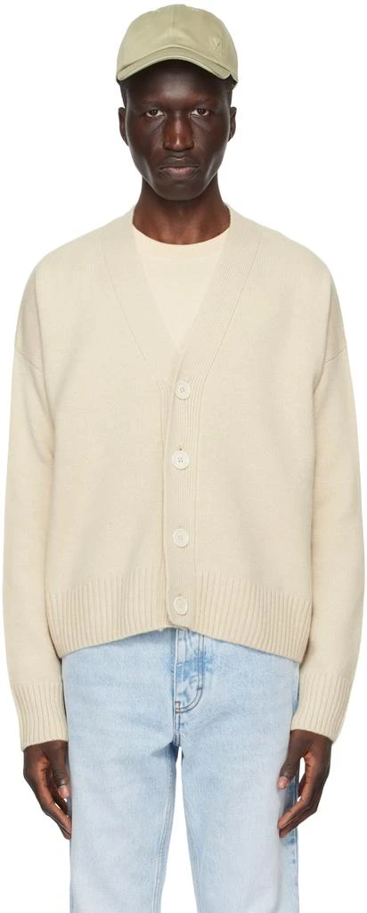 商品AMI|Beige Cropped Cardigan,价格¥2219,第1张图片