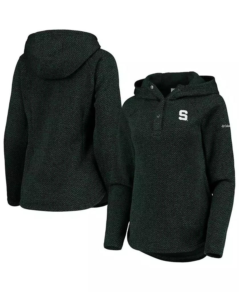 商品Columbia|Women's Green Michigan State Spartans Darling Days Raglan Fleece Pullover Hoodie,价格¥471,第1张图片