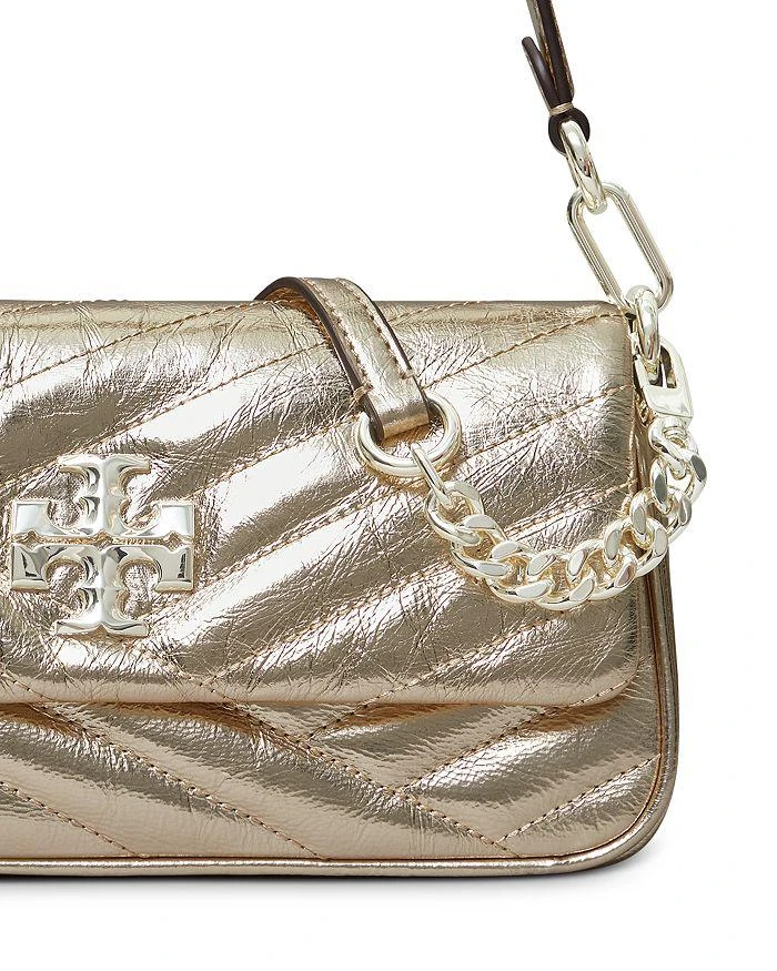 商品Tory Burch|Kira Chevron Metallic Small Flap Shoulder Bag,价格¥2952,第4张图片详细描述