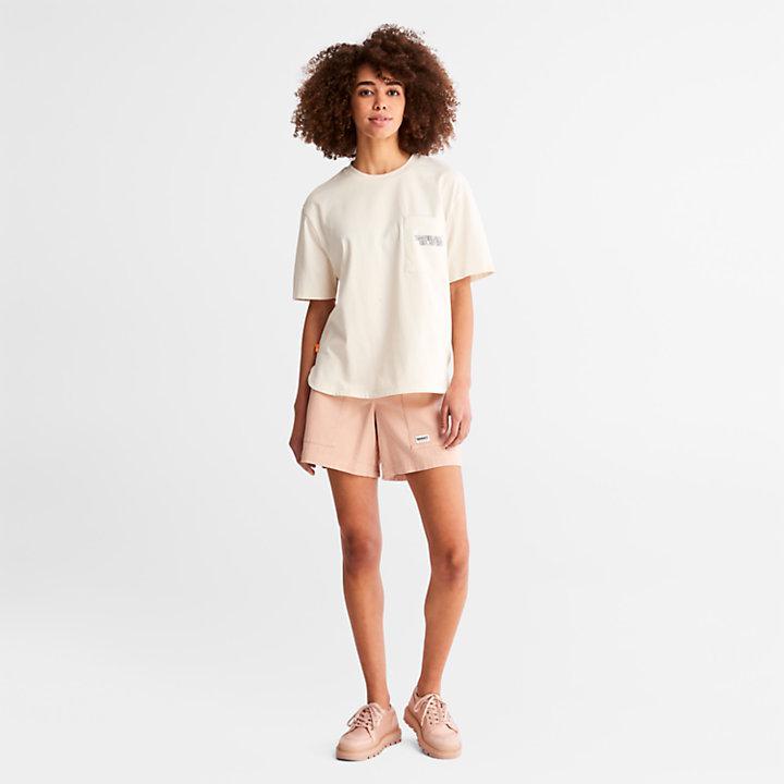 商品Timberland|TimberCHILL™ Pocket T-Shirt for Women in White,价格¥185,第5张图片详细描述