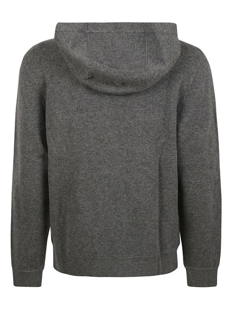 商品Burberry|Burberry Logo Embroidered Zip-Up Drawstring Hoodie,价格¥5465,第2张图片详细描述