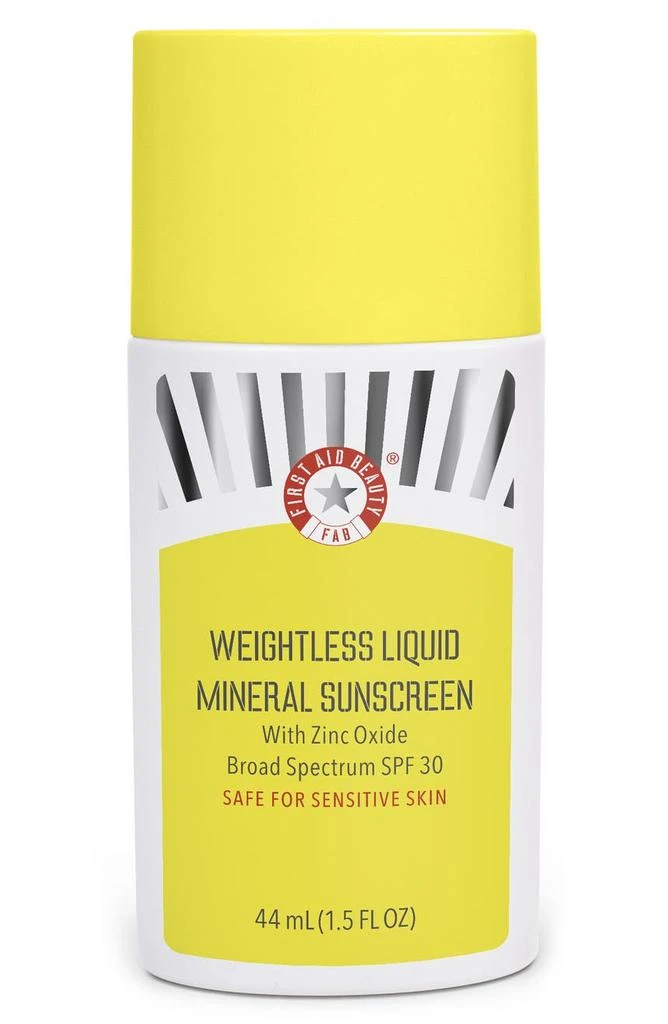商品First Aid Beauty|Weightless Liquid Mineral Sunscreen with Zinc Oxide SPF 30,价格¥269,第1张图片