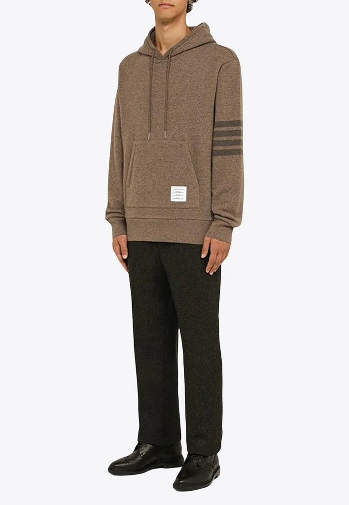 商品Thom Browne|4-Bar Hooded Sweatshirt in Wool,价格¥10175,第2张图片详细描述