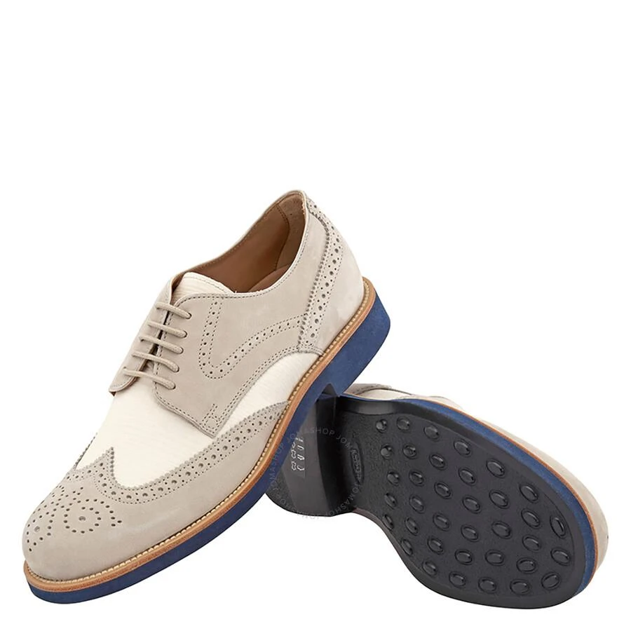 商品Tod's|Men's Perforated Two-Tone Nubuck Oxford Brogues,价格¥1482,第2张图片详细描述