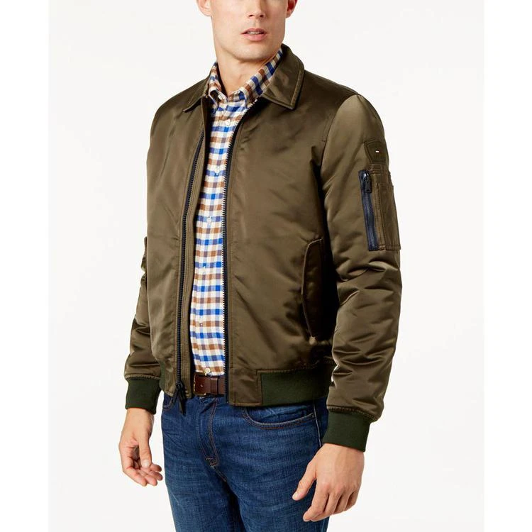 商品Tommy Hilfiger|Men's Logo Bomber Jacket,价格¥500,第1张图片