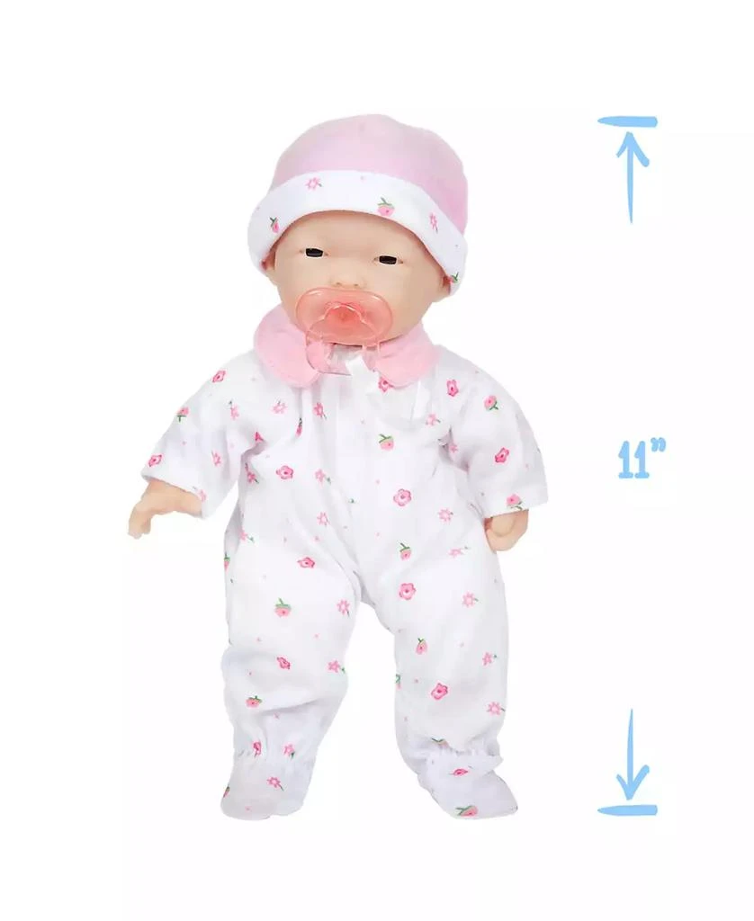 商品JC TOYS|La Baby Asian 11" Soft Body Baby Doll Pink Outfit,价格¥112,第4张图片详细描述