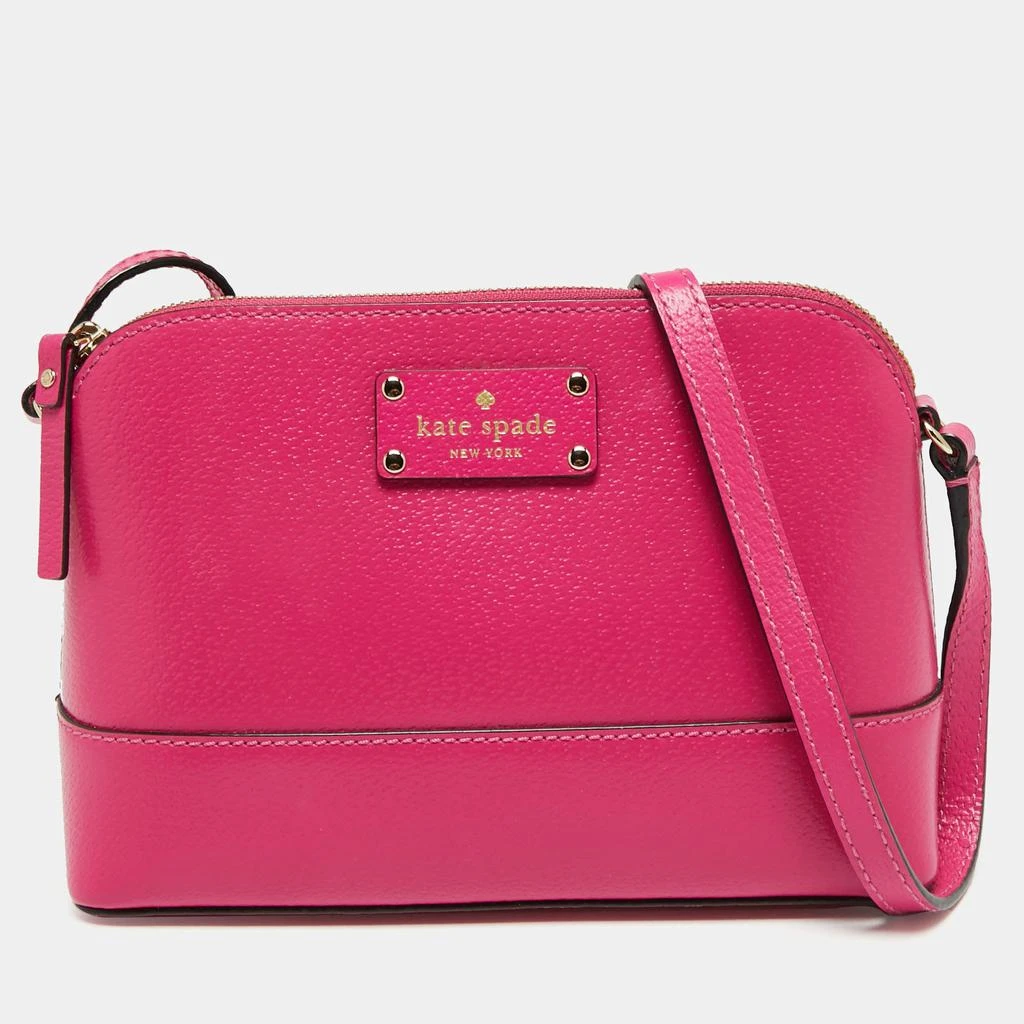 商品[二手商品] Kate Spade|Kate Spade Fuchsia Leather Crossbody Bag,价格¥1089,第1张图片