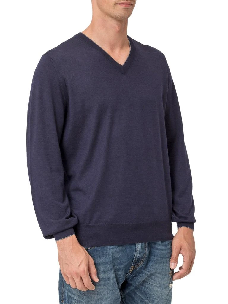 商品Brunello Cucinelli|Brunello Cucinelli V-Neck Knitted Jumper,价格¥3824,第2张图片详细描述