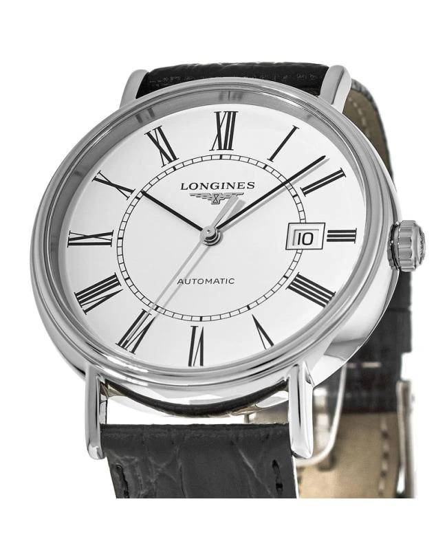 商品Longines|Longines Presence Quartz Black Leather Strap Men's Watch L4.922.4.11.2,价格¥8137,第2张图片详细描述