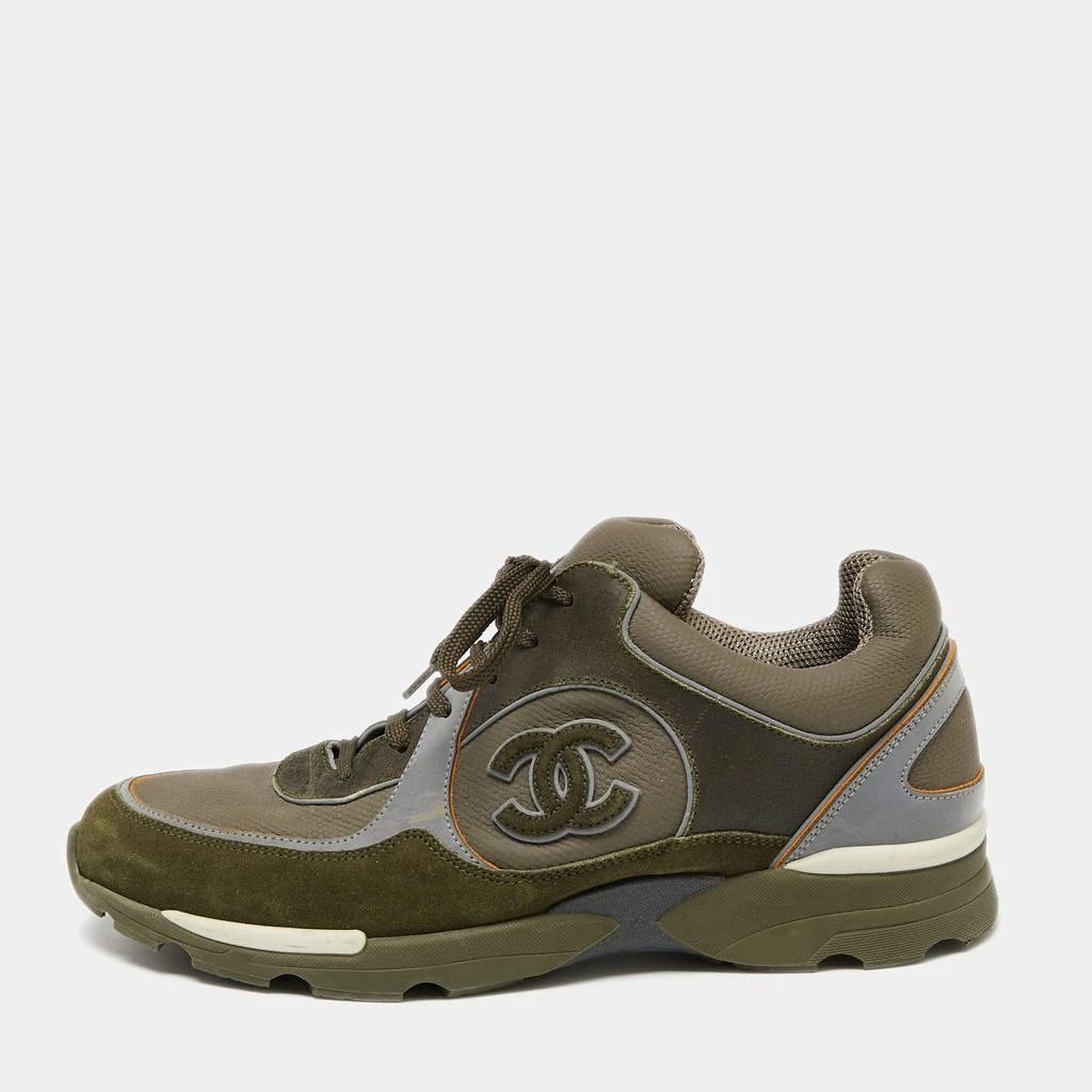 商品[二手商品] Chanel|Chanel Multicolor Suede and Leather CC Low-Top Sneakers Size 43,价格¥3380,第1张图片