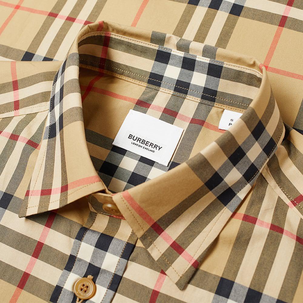 商品Burberry|Burberry Short Sleeve Caxton Check Shirt,价格¥2905,第4张图片详细描述