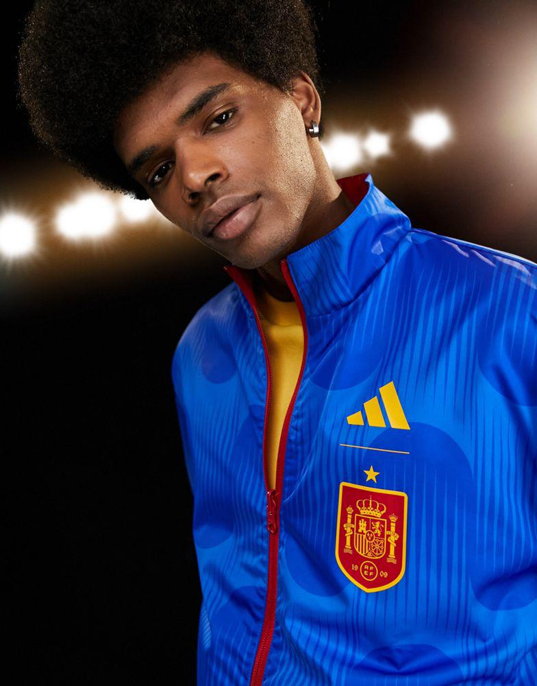 adidas Football Spain World Cup 2022 Anthem jacket in red商品第3张图片规格展示