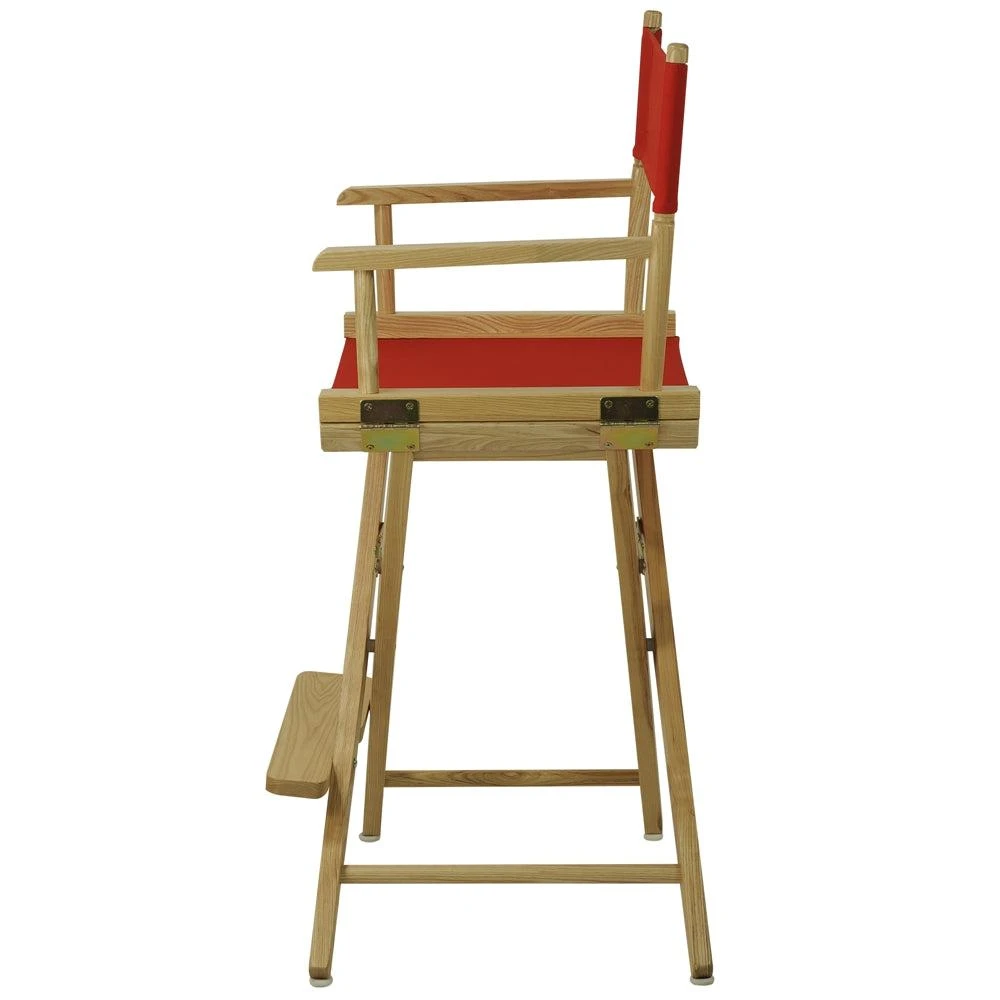 商品American Trails|Extra-Wide Premium 24"  Directors Chair Natural Frame W/Red Color Cover,价格¥1023,第2张图片详细描述