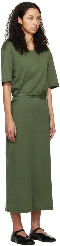 商品Lemaire|Green Belted Midi Dress,价格¥1637,第2张图片详细描述