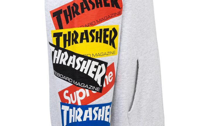 商品Supreme|Supreme Thrasher Multi Logo Zip Up Hoo,价格¥1918,第5张图片详细描述