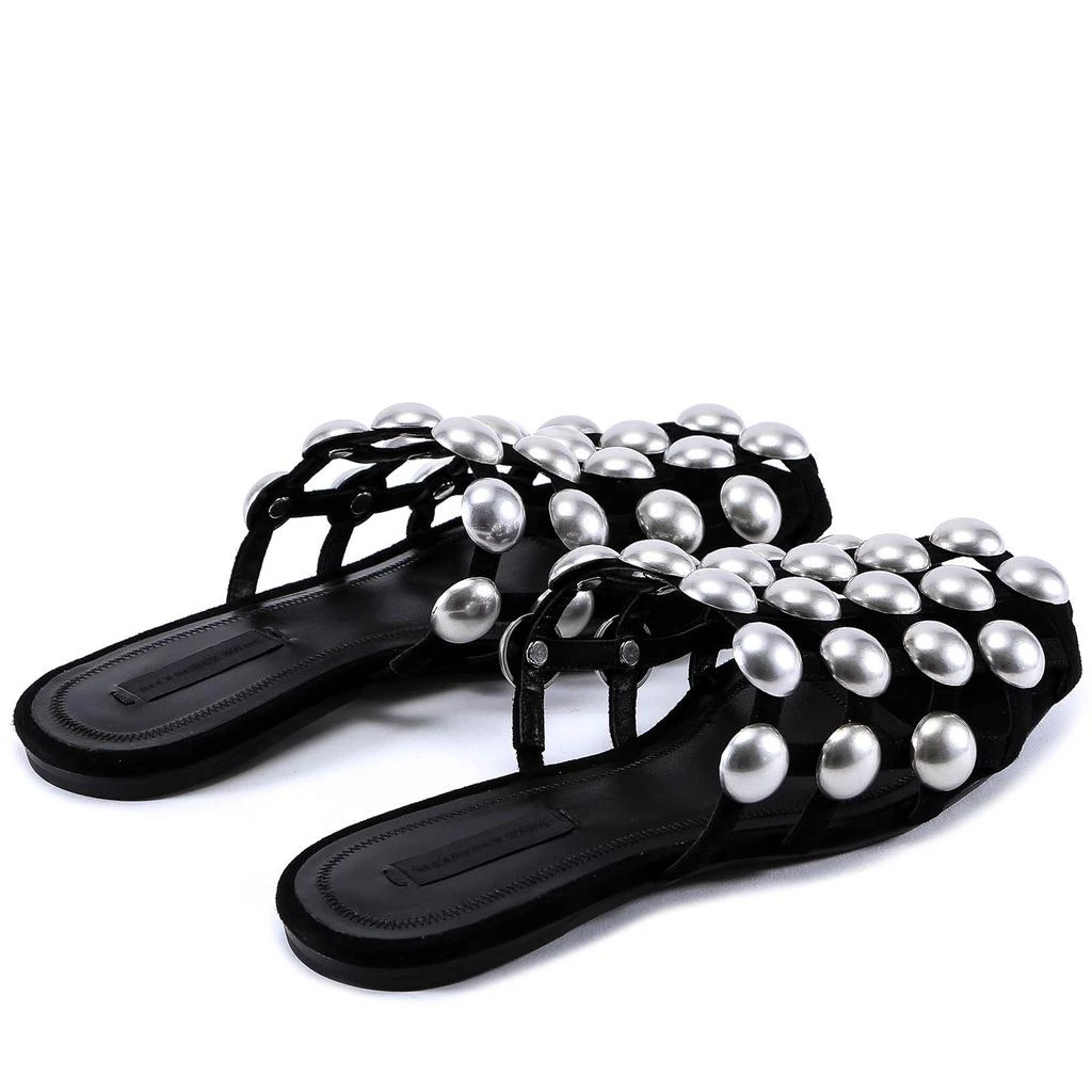 商品Alexander Wang|Alexander Wang Velvet Amelia Slippers,价格¥4485,第3张图片详细描述