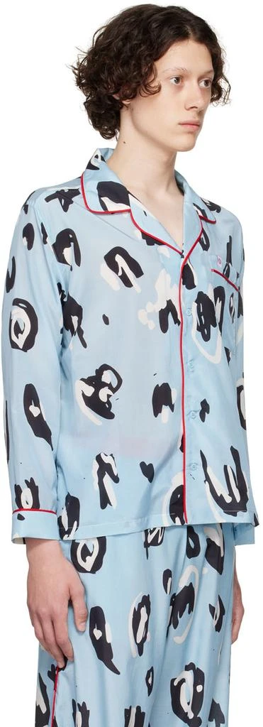 商品Charles Jeffrey Loverboy|Blue Silk Pyjama Shirt,价格¥1652,第2张图片详细描述