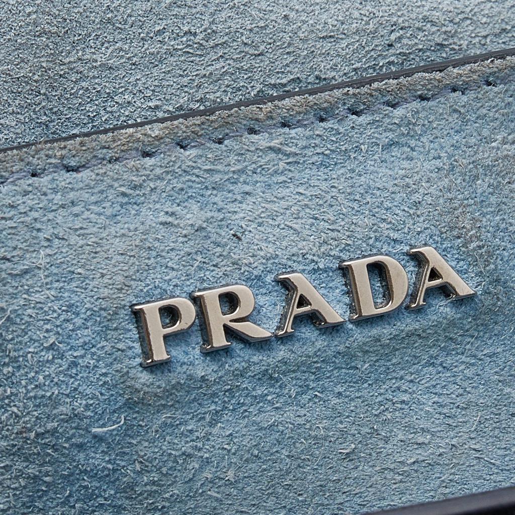 Prada Black Leather Cahier Flap Shoulder Bag商品第8张图片规格展示