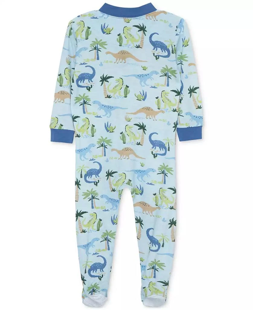 商品Little Me|Baby Boys Dinosaur-Print Zip-Front Footed Pajamas,价格¥188,第2张图片详细描述