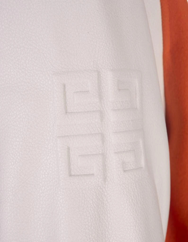 商品Givenchy|Orange Hooded Varsity Jacket In Wool And Leather,价格¥21886,第4张图片详细描述