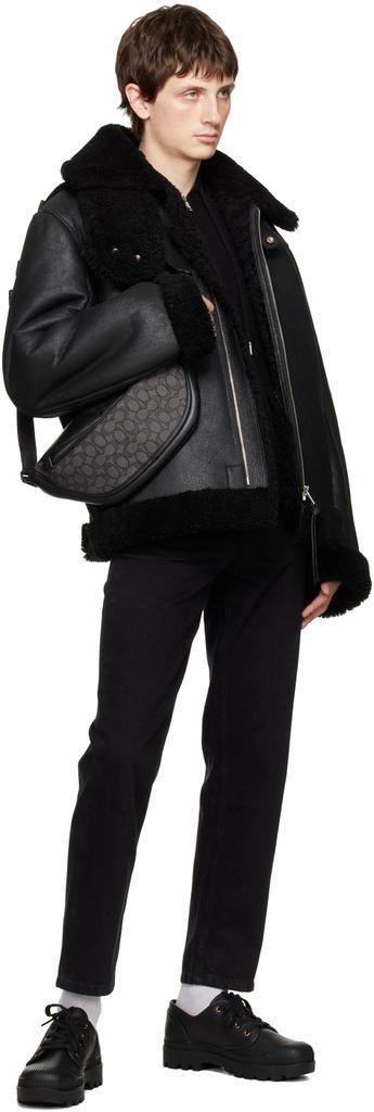 商品Coach|Black & Gray League Belt Bag,价格¥1517,第6张图片详细描述