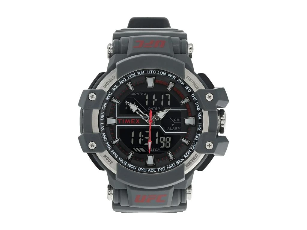 商品Timex|53 mm UFC Tactic Digital Dial Grey Resin Strap Watch,价格¥572,第1张图片