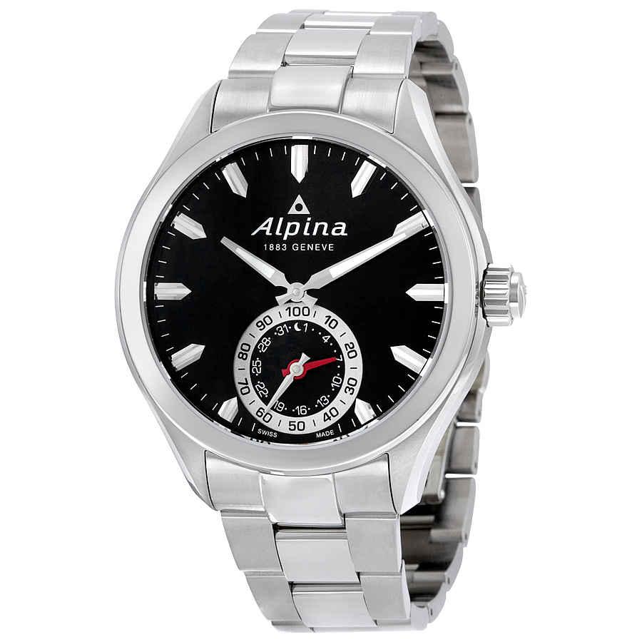 Alpina Horological Smartwatch Black Dial Mens Watch AL-285BS5AQ6B商品第1张图片规格展示