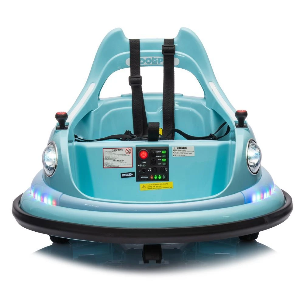 商品BreeBe|12V ride on bumper car for kids,electric car for kids,1.5-5 Years Old,W/Remote Control, LED Lights, Bluetooth & 360 Degree Spin, Vehicle body with anti-collision padding
Five-point Safety Belt,2wd,价格¥1334,第2张图片详细描述